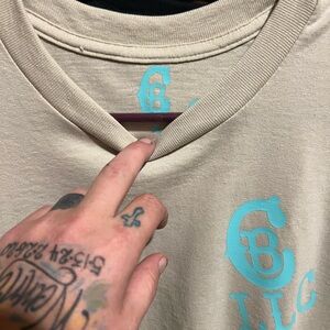 Men's Beige Graphic T-Shirt